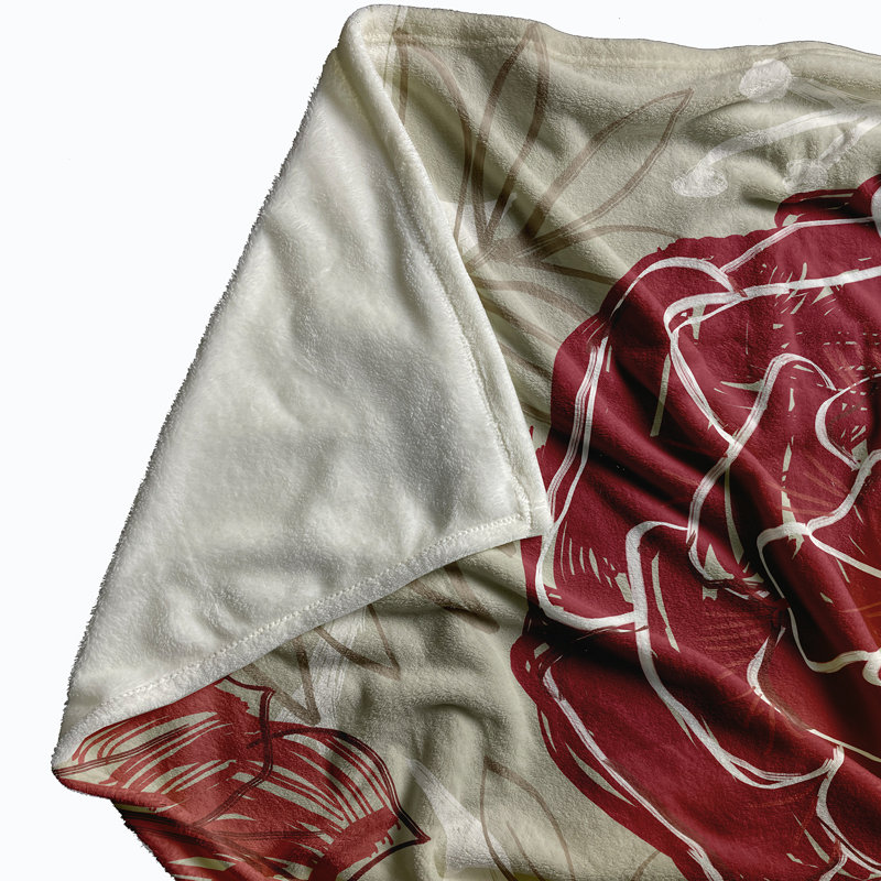 Campanella Plain Weave / Muslin Throw Blanket, Taupe