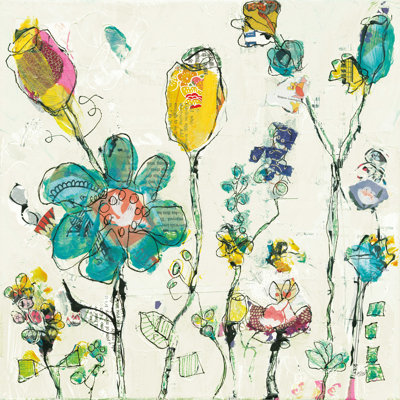 " Doodle Garden Cream " by Kellie Day