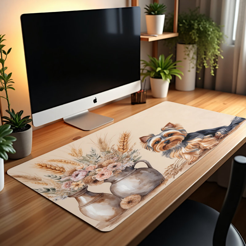 Polyester Desk Pad, 14.4x12.1