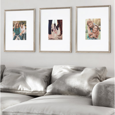 Cadre 4 photos simple en plastique biseauté Wickson