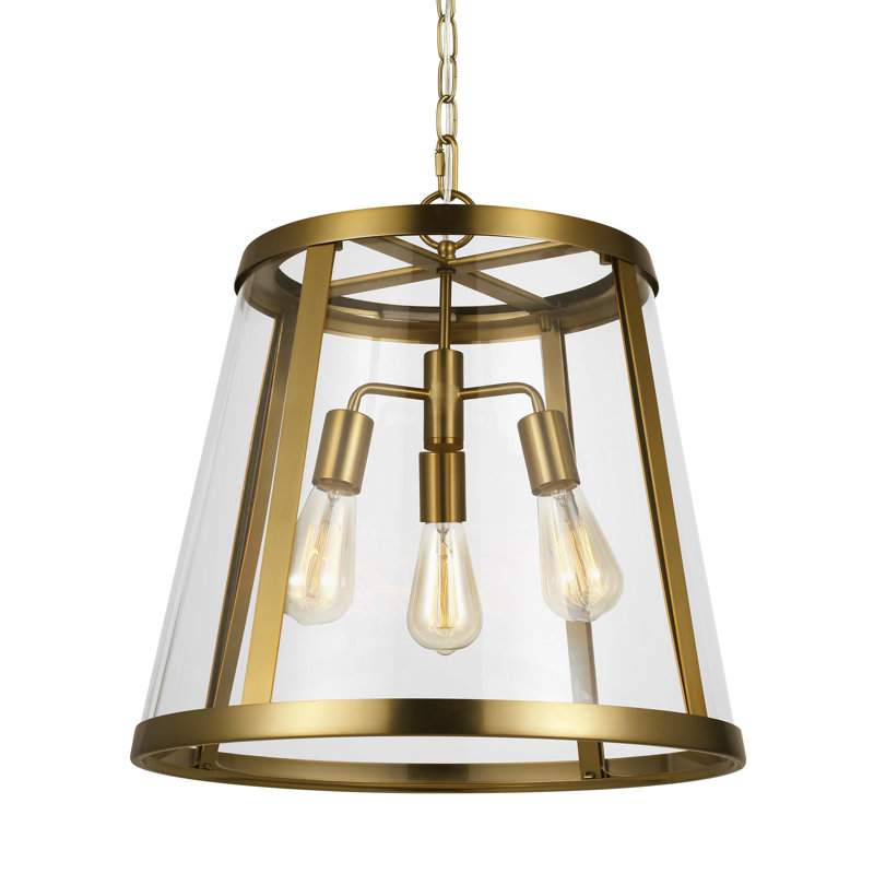 Amiir 3 - Light Single Pendant, Burnished Brass