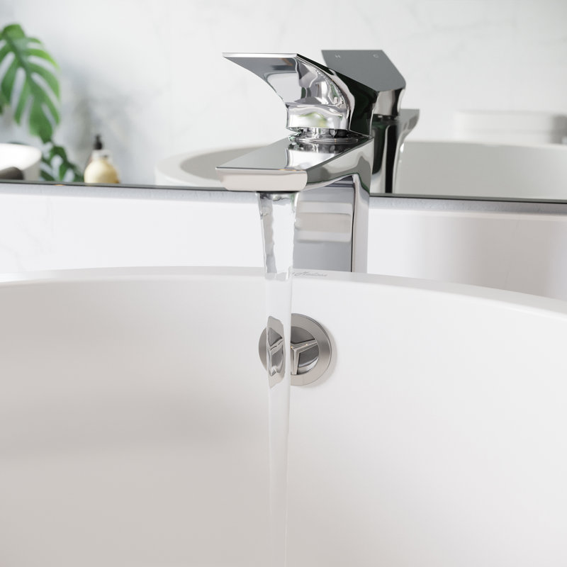 Monaco Single Hole, Single-Handle, High Arc Bathroom Faucet, Chrome