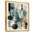 Toile avec cadre flottant or