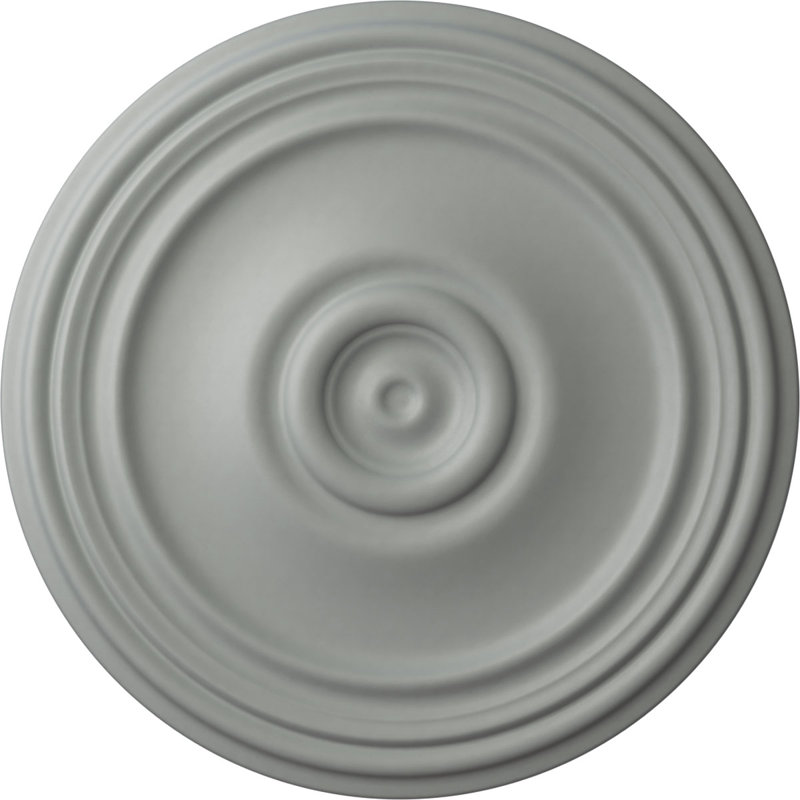 21 po x P 1 1/4 po, médaillon de plafond en polaire (convient aux auvents jusqu'à 6 3/4 po), Avec une couche d'apprêt