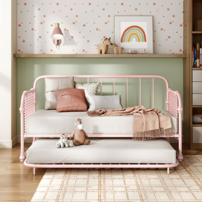 Steel Daybed with Trundle Bed