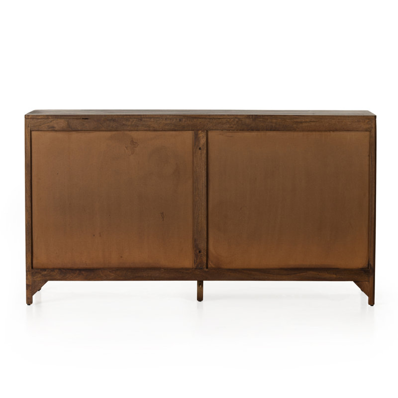 Sydney 6 Drawer Dresser, Brown Wash/Brown Cane