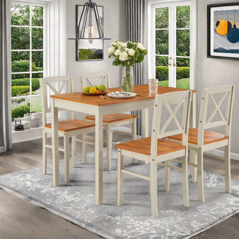 Space-saving Dining Table Sets, Solid Wood Elegance, Compact Home Design