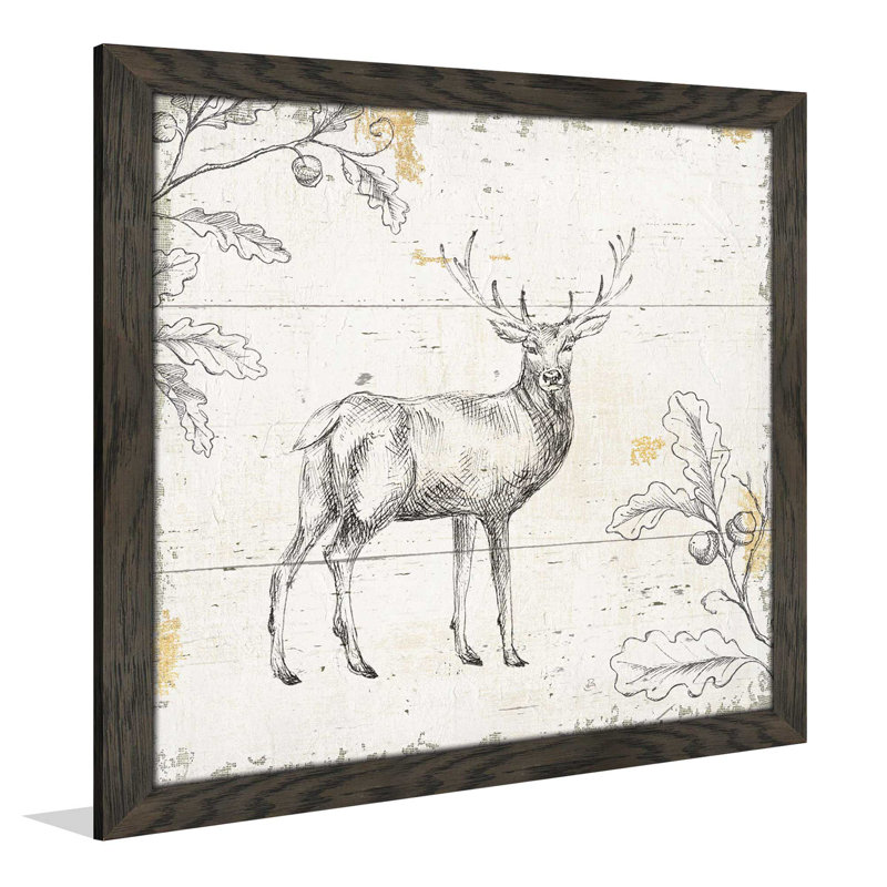 " Wild And Beautiful V ", 21.5" H x 21.5" W x 0.75" D, Chocolate Distressed Framed