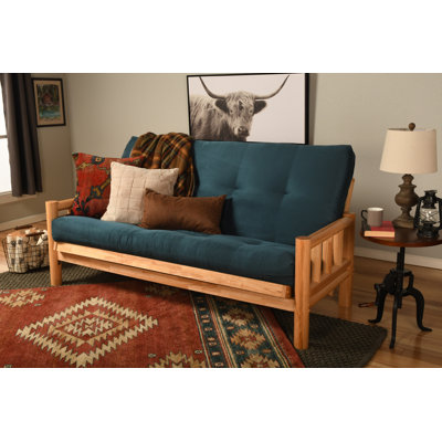 Futon double en coton avec matelas Anders