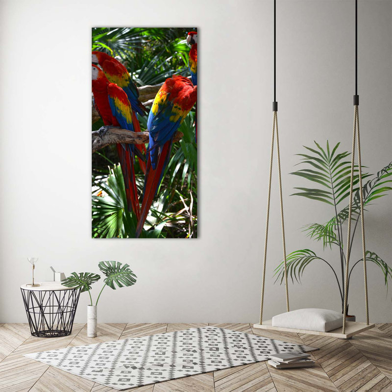 Macaw Parrots - Wrapped Canvas Print