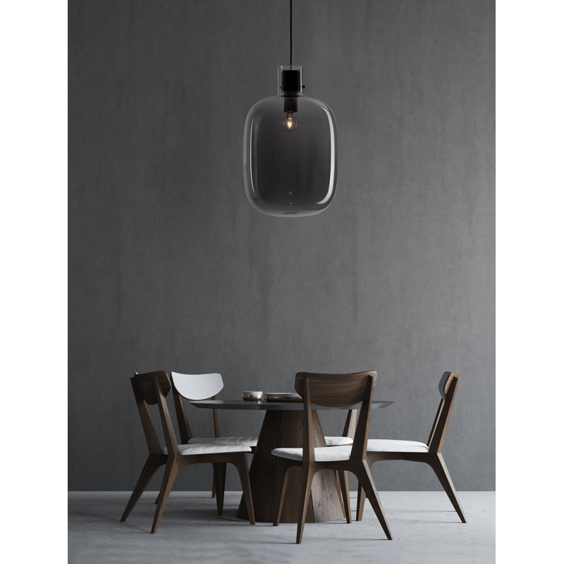 1 - Light Black Drum Pendant