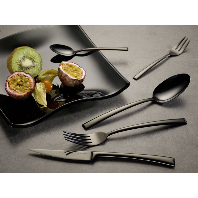 Avelino 30 Piece Cutlery Set, Service for 6, Black
