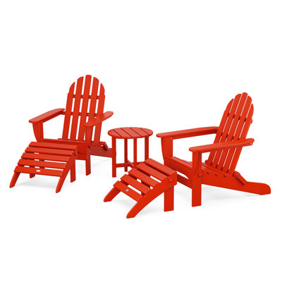 POLYWOOD Classic Adirondack 5-Piece Casual Set
