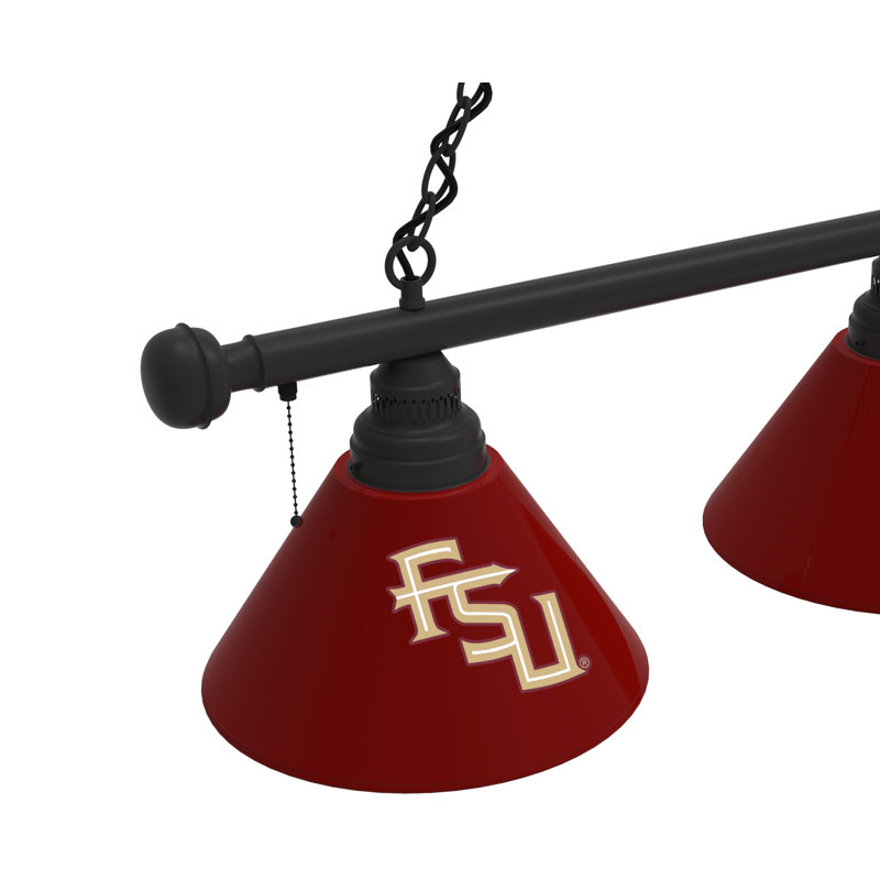 3 - Light Pool Table Lights Pendant, Black, Florida State Seminoles