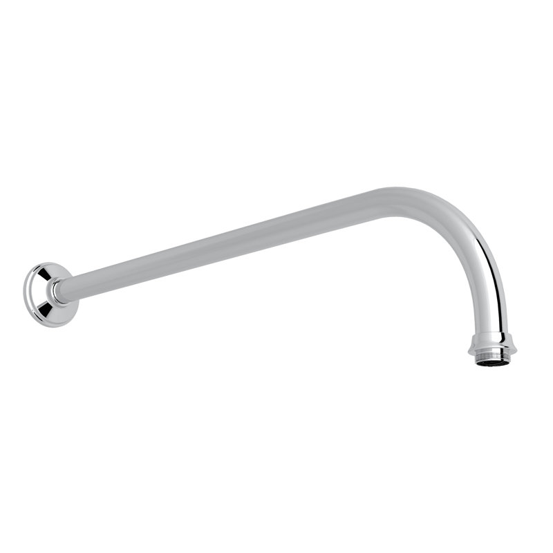 15" Reach Wall Mount Shower Arm, Polished Chrome