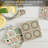 Bohemian Patterns 4-Pack Absorbent Stone Tumbled Tile Coasters