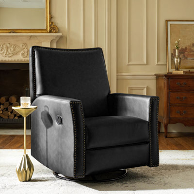 Fauteuil inclinable manuel berçant en cuir Jerseyville