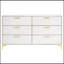 Karena White Rectangular 6-Drawer Dresser-477854546