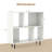 Open Shelf Bookcase Mid Century Modern Cube Bookshelf With 4 Compartments-1475263571