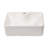 16" x 12" Bathroom Vessel Sink Rectangular Above Counter White Ceramic Vessel Sink with Faucet Hole