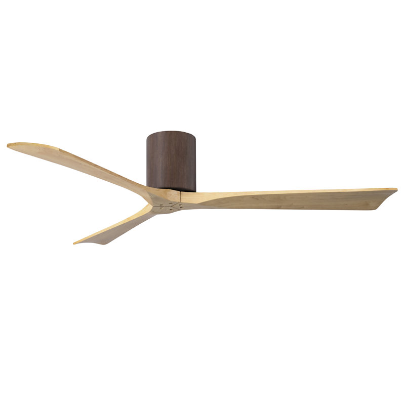 Ventilateur de plafond à 3 pales Olivier, Noyer, Ton érable clair, 60"