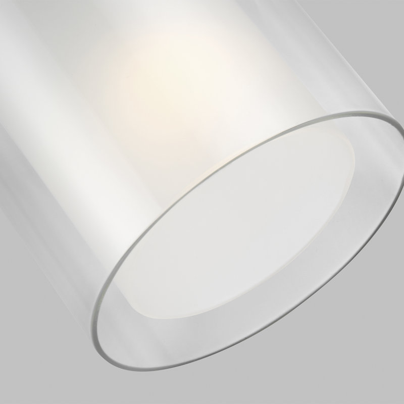 Elmwood Park One Light Mini-Pendant from Generation Lighting , Brushed Nickel, 10W(Bulb Included)