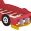 Lit plateforme en forme de voiture de course avec roues-94375251-94375250