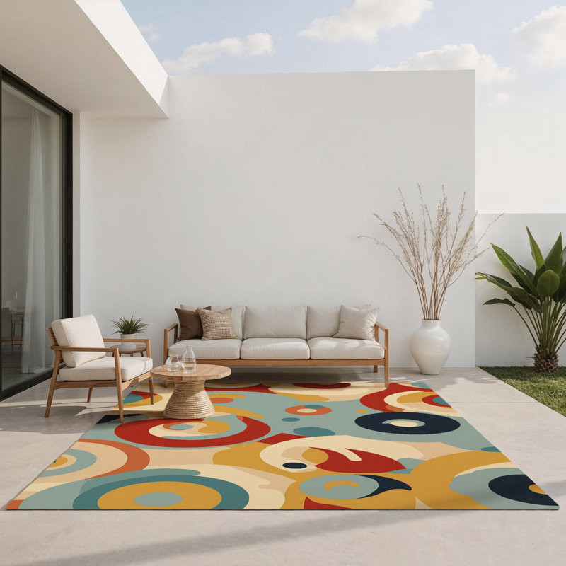 Dazzling Jive Indoor And Outdoor Area Rug, Rectangle 2' x 3'
