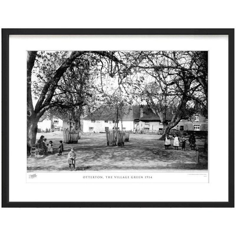 Otterton, The Village Green 1914 by Francis Frith - Single Picture Frame Print, 45cm H x 60cm W x 2.3cm D