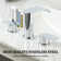 8 in. Widespread Double Handle Waterfall Bathroom Sink Faucet with Pop Up Drain