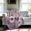 Pastel Roses Melody - couverture en sherpa de qualité supérieure 1 pièce - reproduction d'art luxueuse-97195837