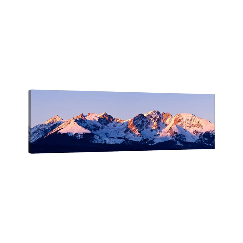 Rocky Mountain Range- Gallery-Wrapped Canvas Giclée, 24" H x 72" W