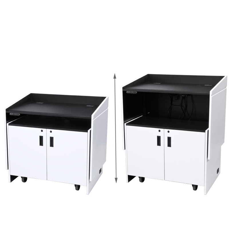 Estrade double électrique, Blanc cristal