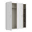 Tenae Modern hinged door wardrobe, 2-doors, space-saving, engineered wood, white-247833725
