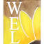 Art mural suspendu tournesol solaire 8 "par 24,5" Exhart