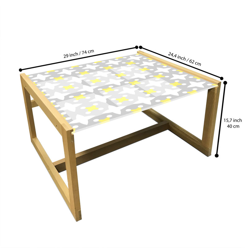 Isabella-Rae Trestle Coffee Table, 40cm H x 74cm W x 62cm D