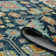 Tricity Traditional Navy Hand-Hooked Area Rug