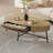 Oval Coffee Table with Drawers Center Table Rustic Coffee Tables-1965488676