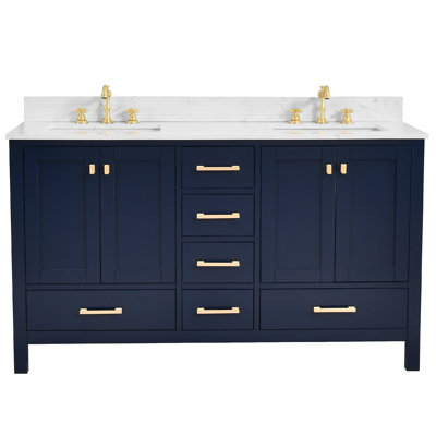 60-inch Bathroom Vanity With Engineered Stone Top