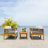 Izzah Acacia 4 - Person Patio Conversation Set with Cushions-1210120055
