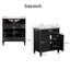 Meuble-lavabo autoportant de 30 po avec lavabo en céramique-232991613