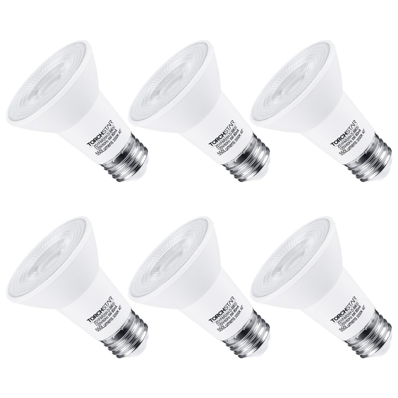 Ampoules DEL 8 W (50 W Eqv.) PAR20, blanc chaud, ampoule à DEL à intensité variable, homologué UL, CRI 90+, base E26