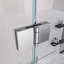 Portes de douche pliantes sans cadre pour baignoire, porte en verre trempé épais de 1/4 po (6 mm), porte de baignoire pivotante pour salle de bain-117492521