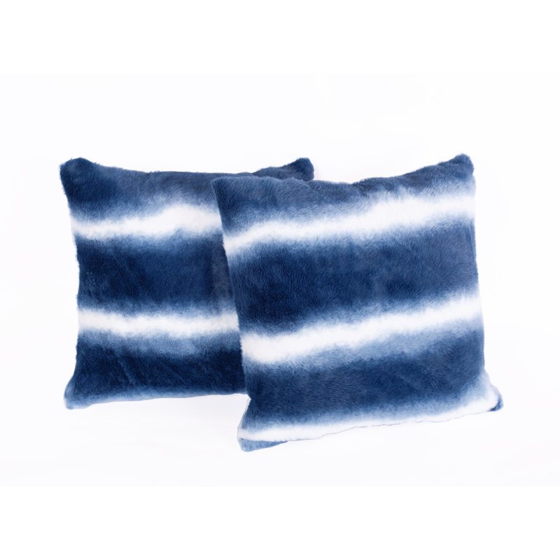 Beckie Faux Fur 20" Throw Pillow Cover, Bumba