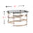 Marni Glass Top Coffee Table