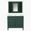 Meuble-lavabo 36 po avec armoire à pharmacie, armoire de rangement moderne avec 2 portes à fermeture douce et 4 tiroirs, meuble-lavabo simple
