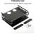 Black Metal Double Wireless Wifi Router Storage Box,TV Set Box Shelf Wall Hanging Plug Board Bracket Cable Storage Organizer ,Large