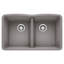 Diamond SILGRANIT 32" L x 19.36" W Double Basin Undermount Kitchen Sink-4614187