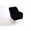Fauteuil de bureau en velours avec pieds dorés, processus d'installation facile-120913068
