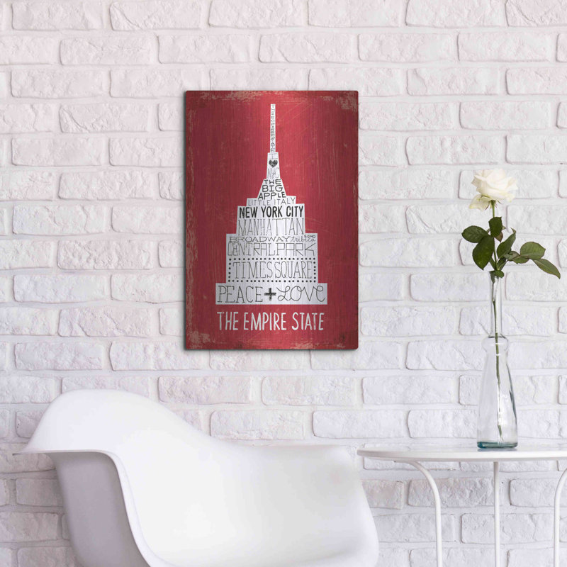 Winston Porter «Iconic NYC IV» par Michael Mullan, art mural en métal, 16 po x 24 po